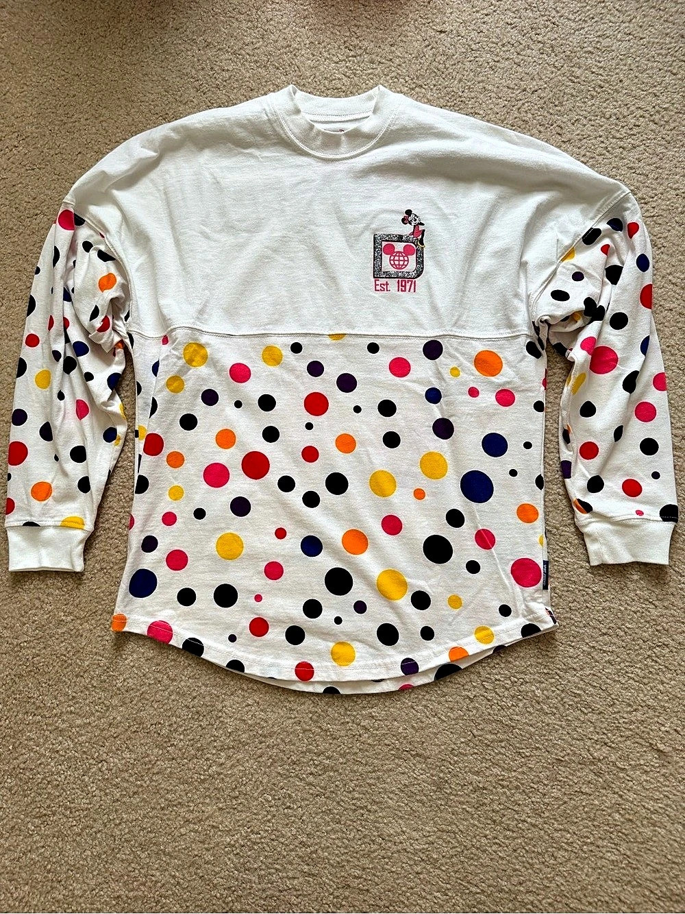 Disney Parks Polka Dot Long Sleeve XS